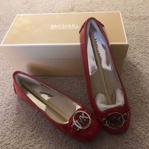 Michael Kors new in box red flats